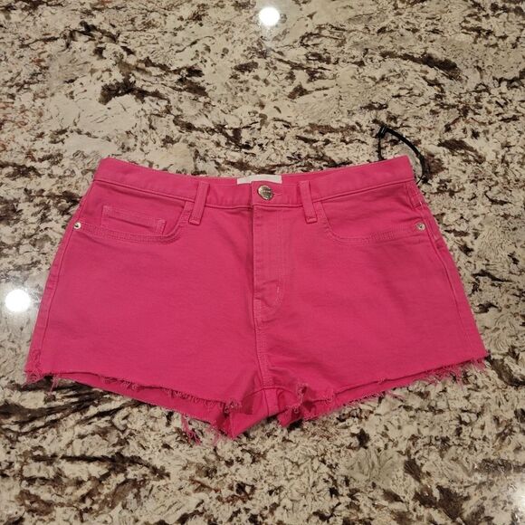 Current Elliott jeans denim Boyfriend pink Shorts size 27 new - Picture 3 of 10